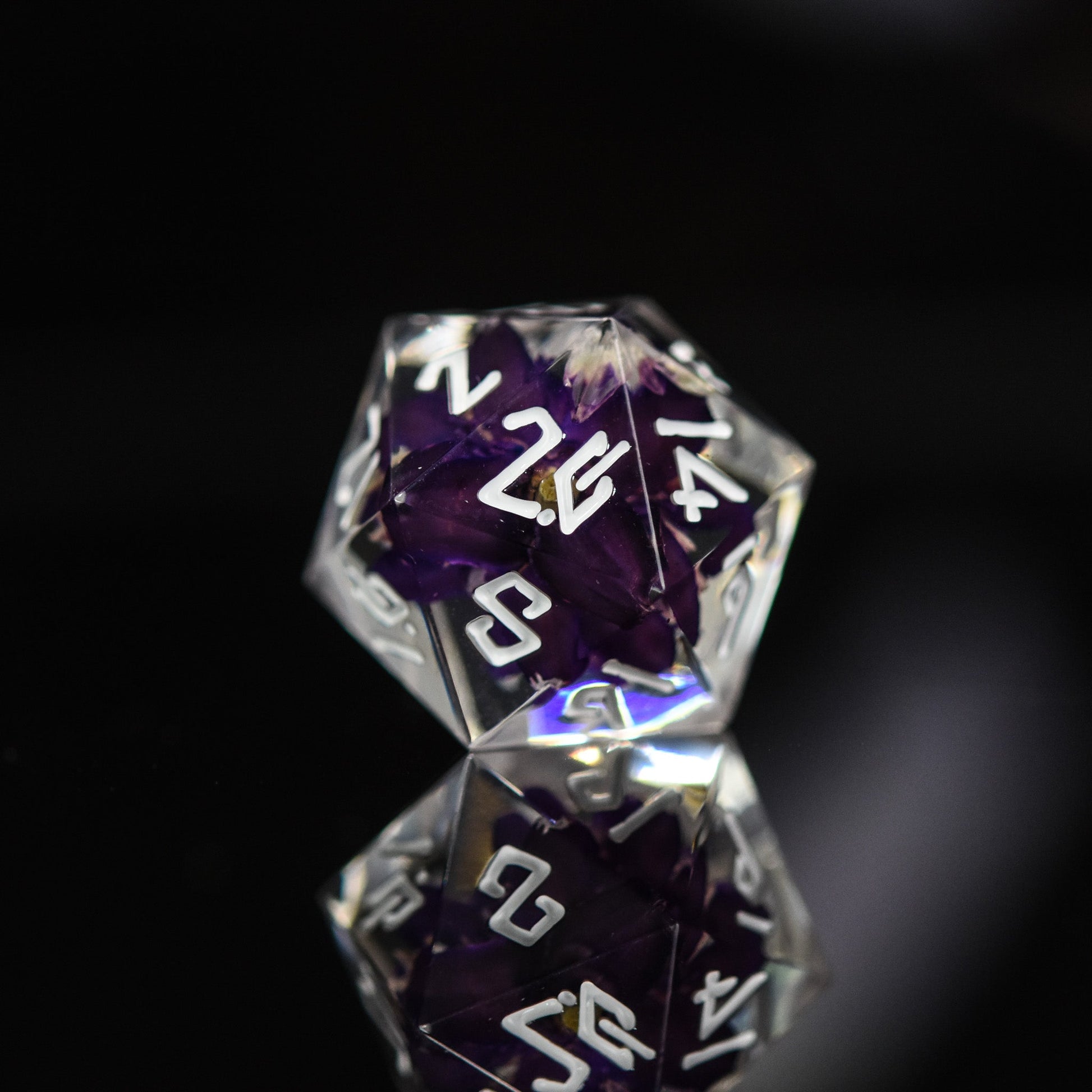 Death Blossom Sharp-Edged Resin Dice Set