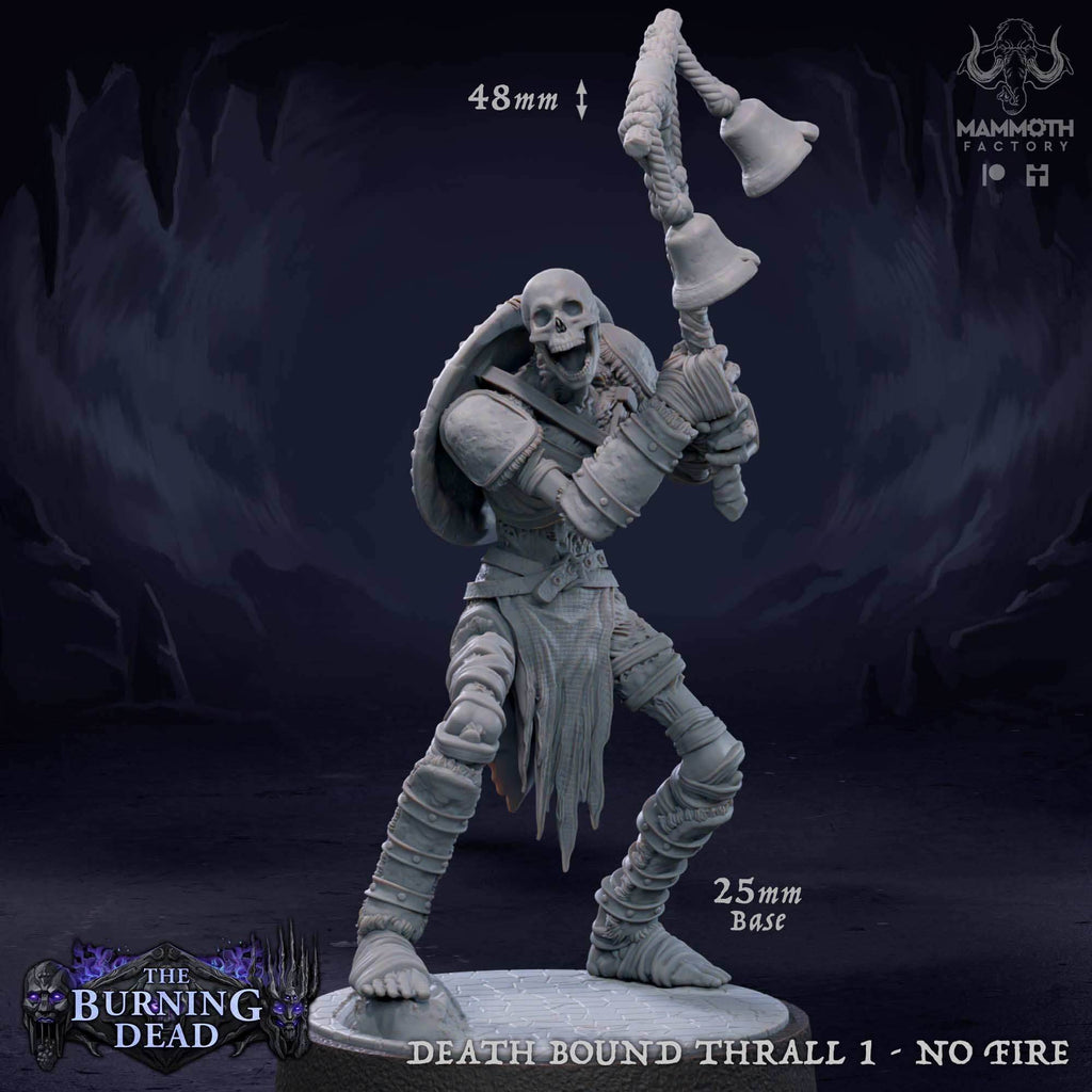 Death Bound Thrall: Sculpt 1 (Skeleton Musician, Regular or On Fire) - Regular Skeleton