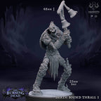 Death Bound Thrall: Sculpt 1 (Skeleton Musician, Regular or On Fire) - Flaming Skeleton