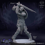 Death Bound Thrall: Sculpt 2 (Skeleton Warrior, Regular or On Fire) - Flaming Skeleton