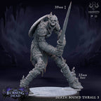 Death Bound Thrall: Sculpt 3 (Skeleton Warrior, Regular or On Fire) - Flaming Skeleton
