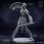 Death Bound Thrall: Sculpt 4 (Skeleton Warrior, Regular or On Fire) - Regular Skeleton