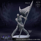 Death Bound Thrall: Sculpt 6 (Skeleton Bannerman, Regular or On Fire) - Regular Skeleton