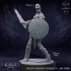 Death Bound Thrall: Sculpt 7 (Skeleton Warrior, Regular or On Fire) - Regular Skeleton