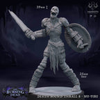 Death Bound Thrall: Sculpt 8 (Skeleton Warrior, Regular or On Fire) - Regular Skeleton