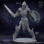 Death Bound Thrall: Sculpt 8 (Skeleton Warrior, Regular or On Fire) - Regular Skeleton