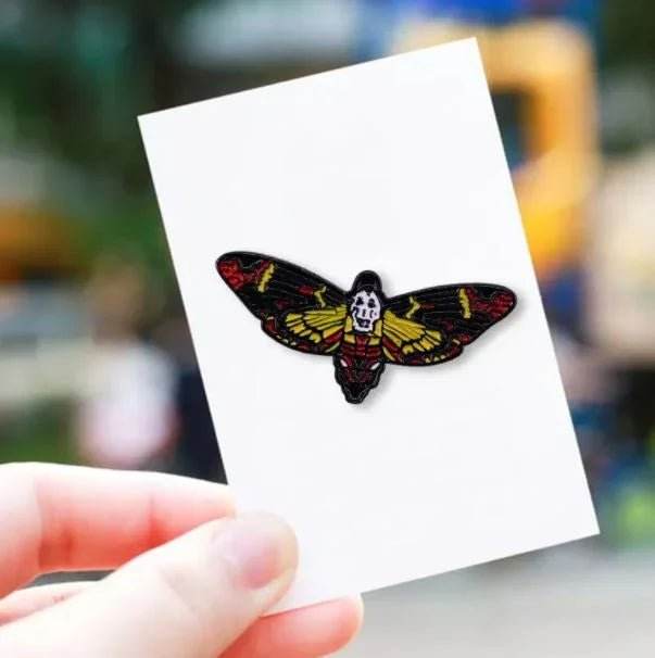 Deaths Head Moth Silence of the Lambs Enamel Pins Near Me - 