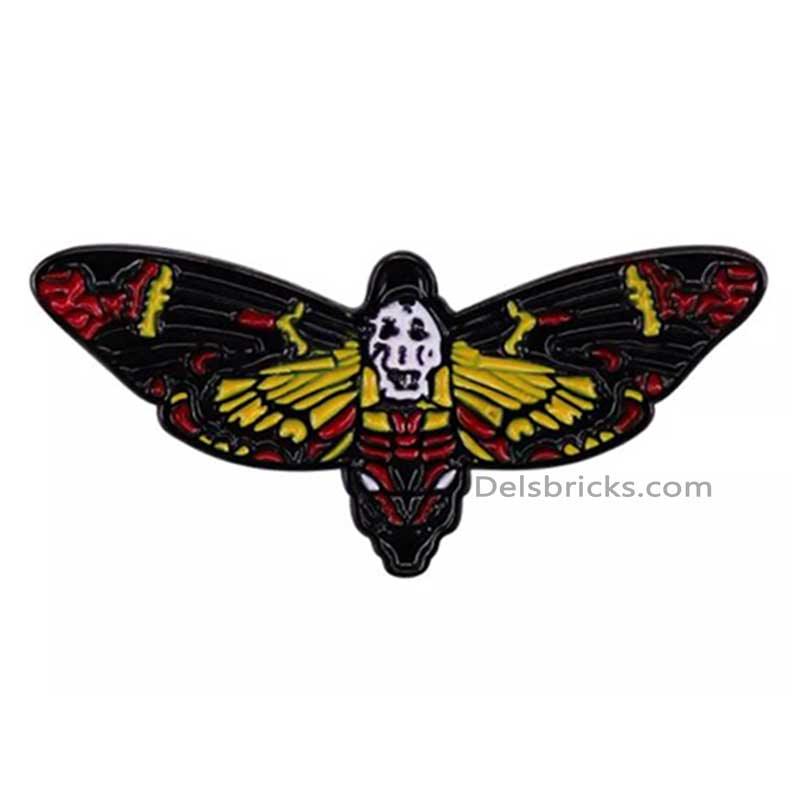 Deaths Head Moth Silence of the Lambs Enamel Pins small, durable, high quality accessories