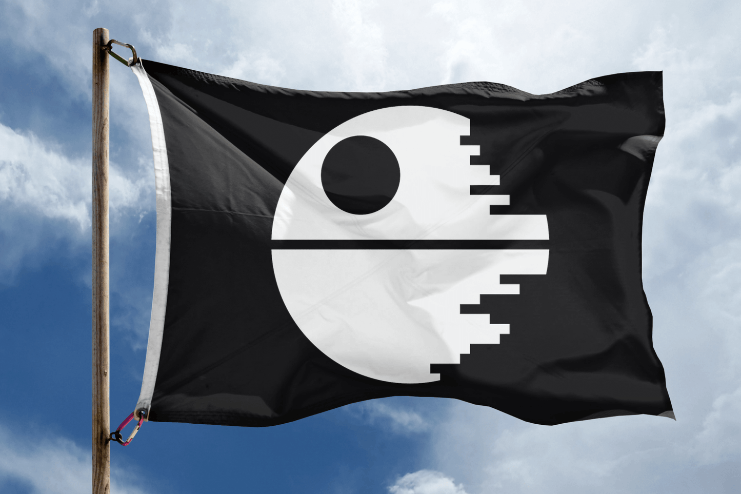 Star Wars Death Star Flag (Black)