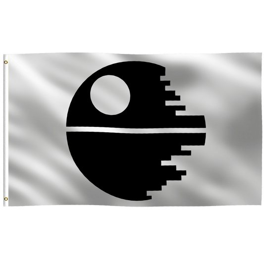 Star Wars Death Star Flag (White)