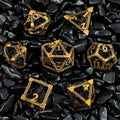 Deep Sea Monster - Gold 3D Octopus Hollow Metal RPG Dice Set