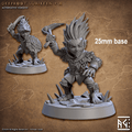 Deeproot Lurikeen Warrior (Base Sculpt A) - With Leaf Helmet / Shield / Sword