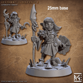 Deeproot Lurikeen Warrior (Base Sculpt E) - With Leaf Helmet / Sickle / Spear