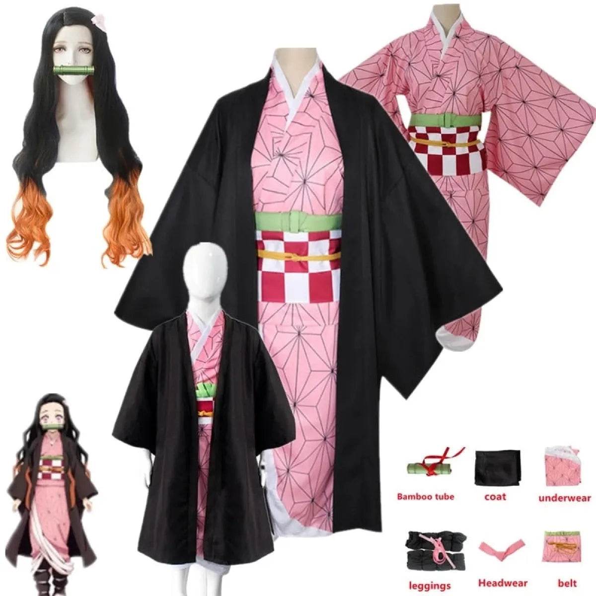 Nezuko Cosplay - Suit / S / Kimetsu