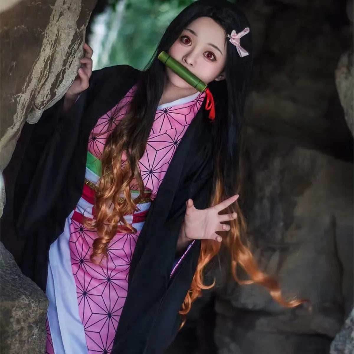 Nezuko Cosplay - Suit / S / Kimetsu