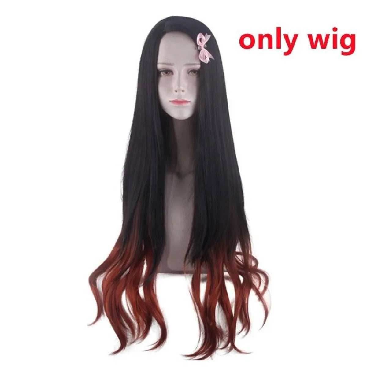 Nezuko Cosplay - wig / XL / Kimetsu
