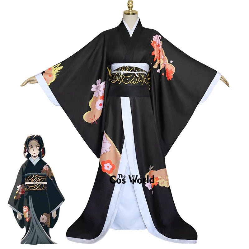 Demon Slayer: Kimetsu no Yaiba Kibutsuji Muzan Kimono Yukata Dress Outfit Anime Cosplay Costumes