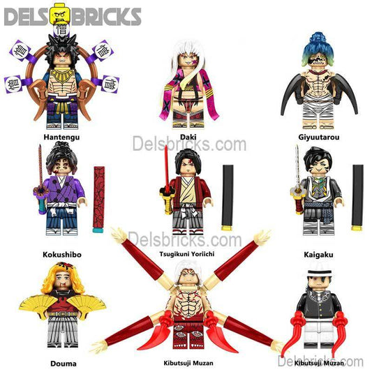 Demon Slayer Set of 9 Anime Lego compatible Minifigures NEW - 
