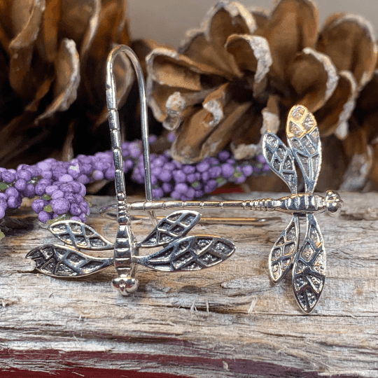 Elegant Dragonfly Earrings - 