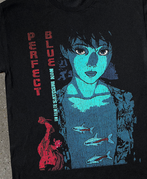 98 Perfect Blue Promo Black T-Shirt