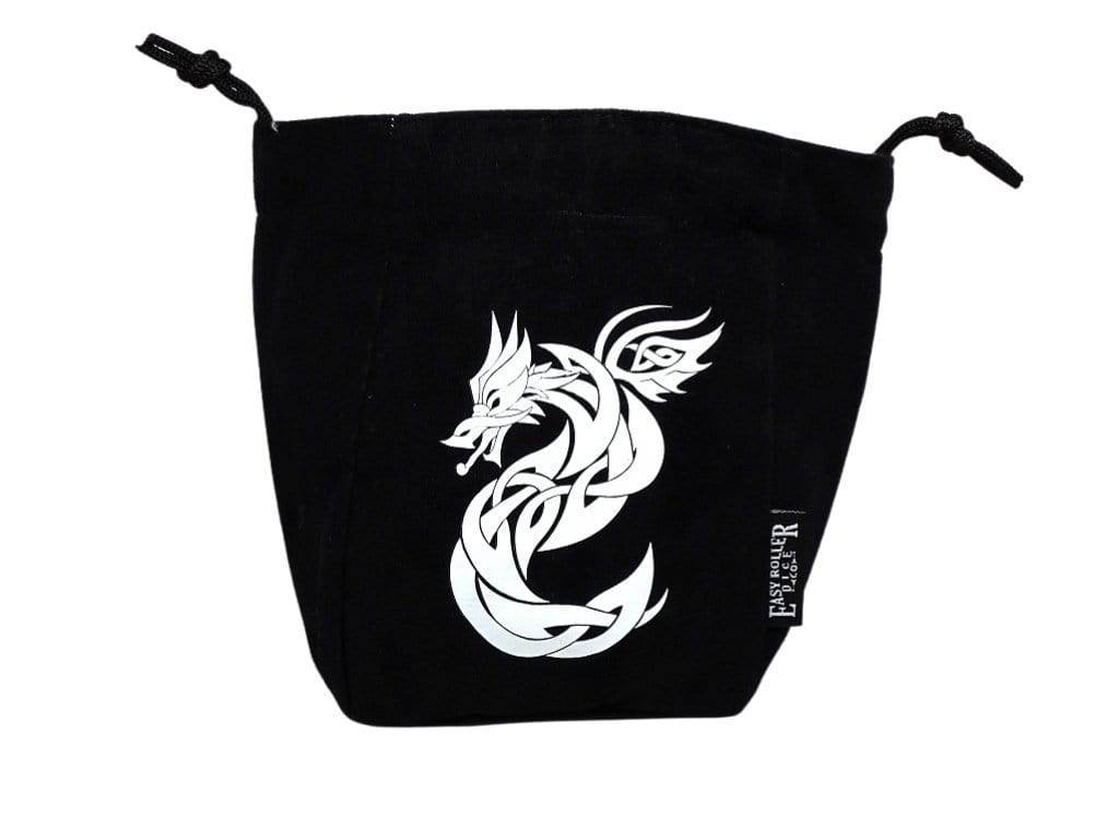 Celtic Knot Dragon Reversible Microfiber Self-Standing Large Dice Bag - Role-Players