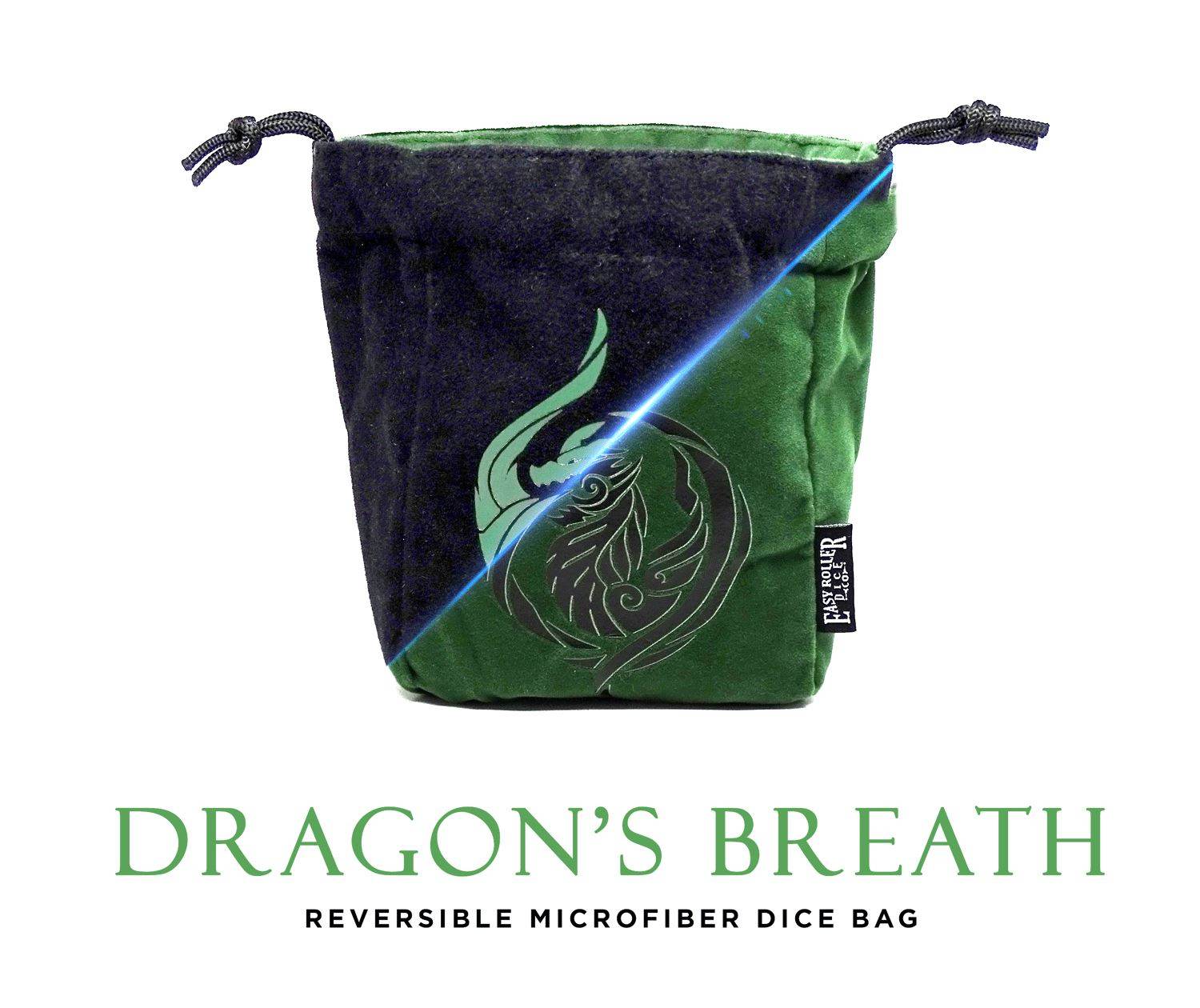 Dragon's Breath Reversible Microfiber Self-Standing Large Dice Bag - 