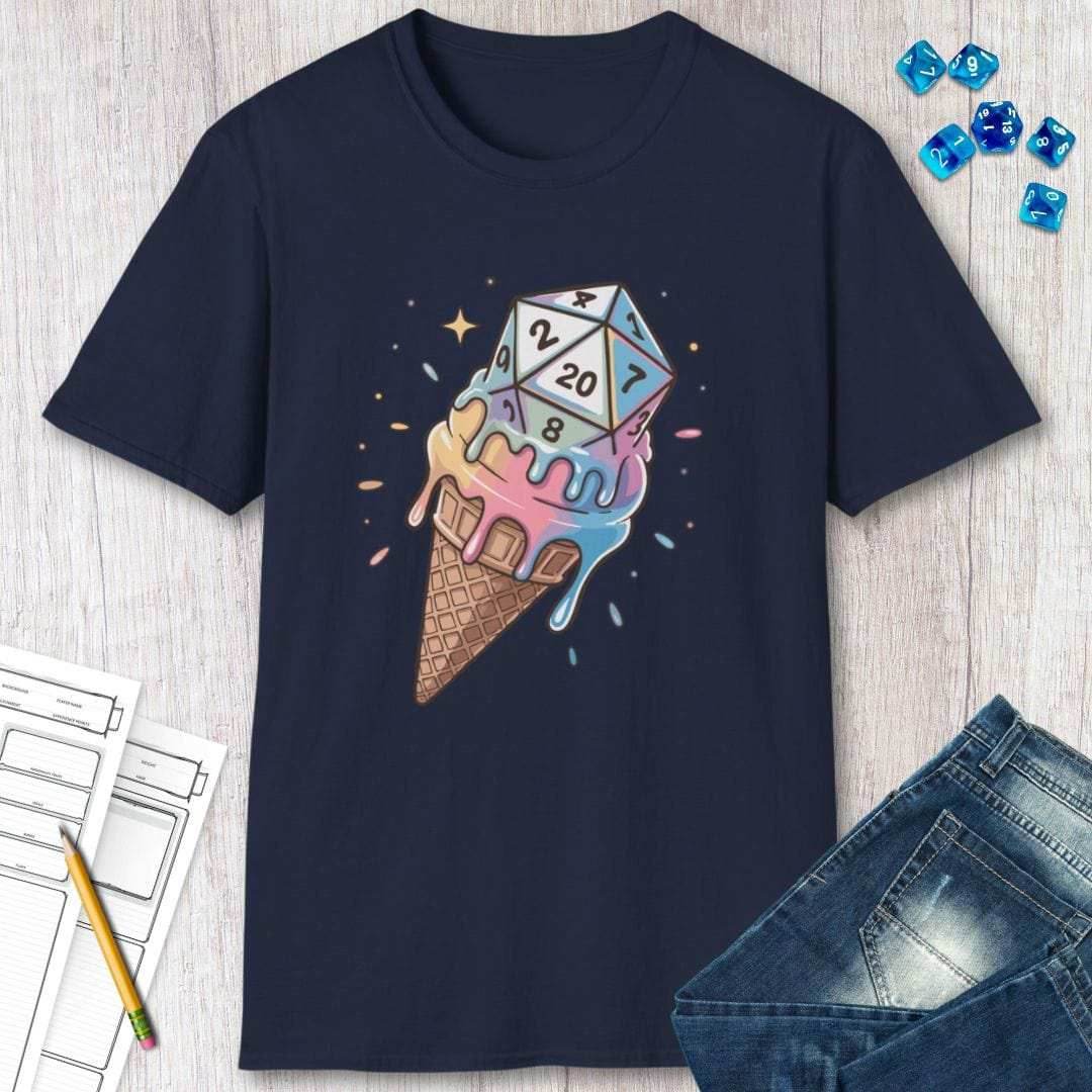Dice Cream DnD Shirt - Navy / S