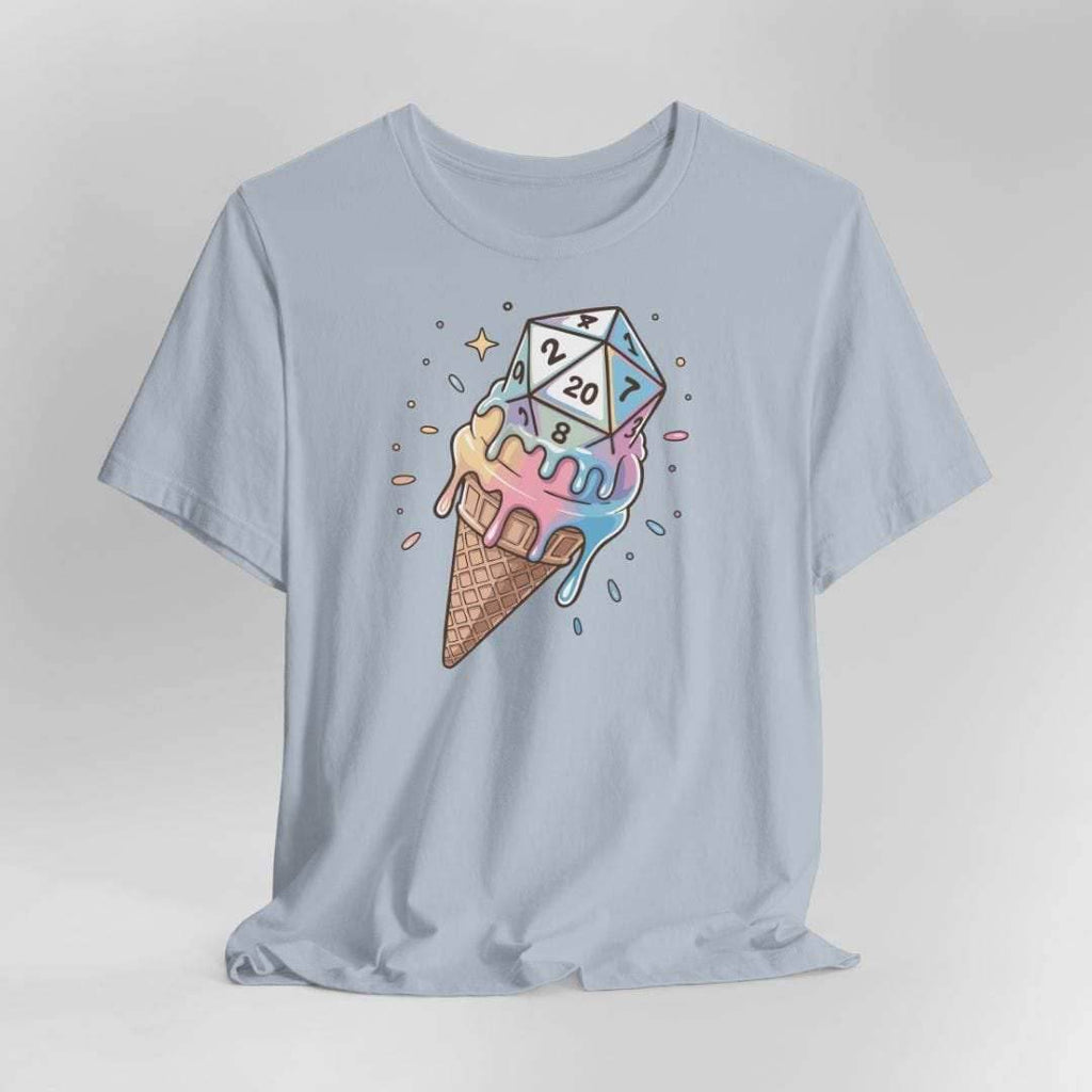 Dice Cream DnD Shirt - Light Blue / S