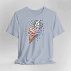 Dice Cream DnD Shirt - Light Blue / S