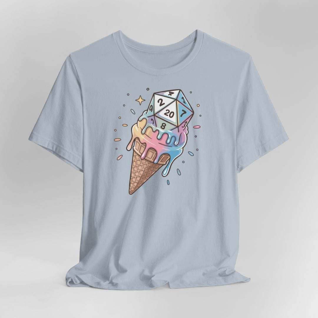 Dice Cream DnD Shirt - Light Blue / S