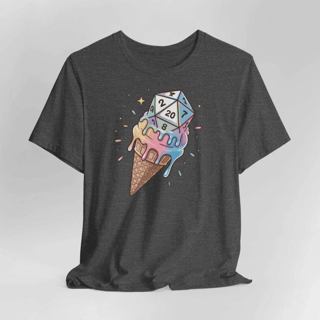 Dice Cream DnD Shirt - Dark Heather / S