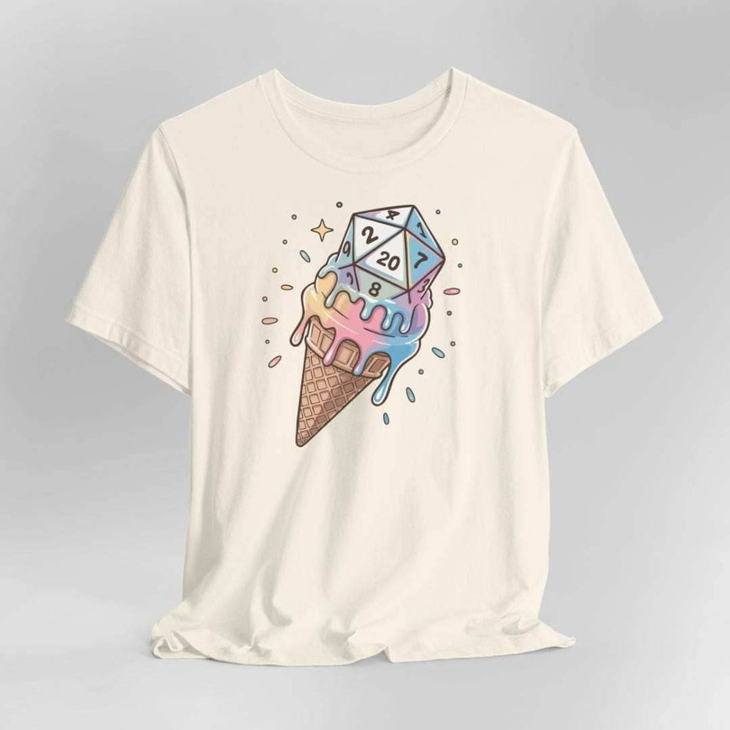 Dice Cream DnD Shirt - Natural / S