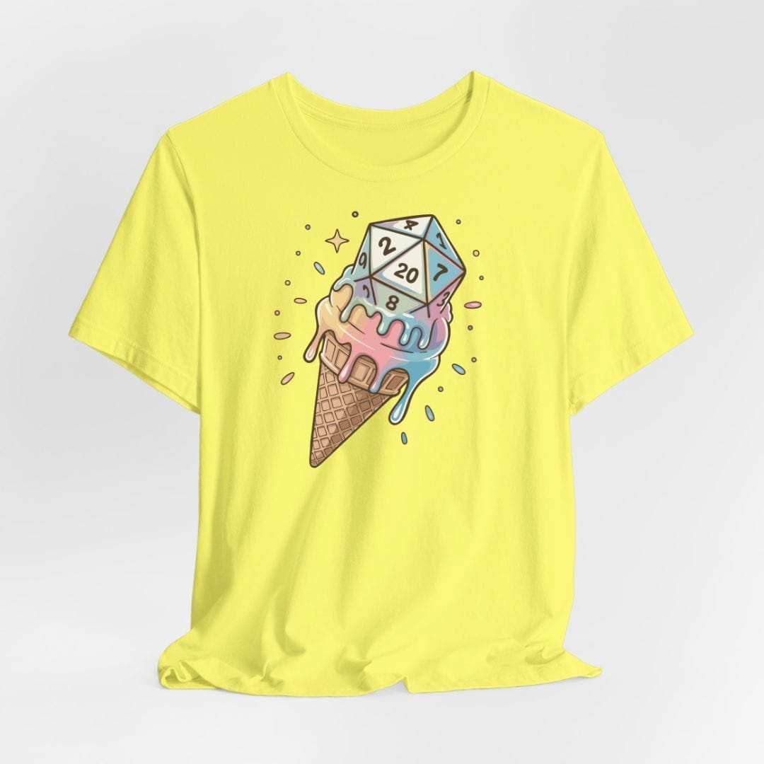 Dice Cream DnD Shirt - Cornsilk / S