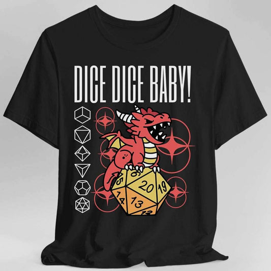 Dice Dice Baby D&D Shirt - Black / S