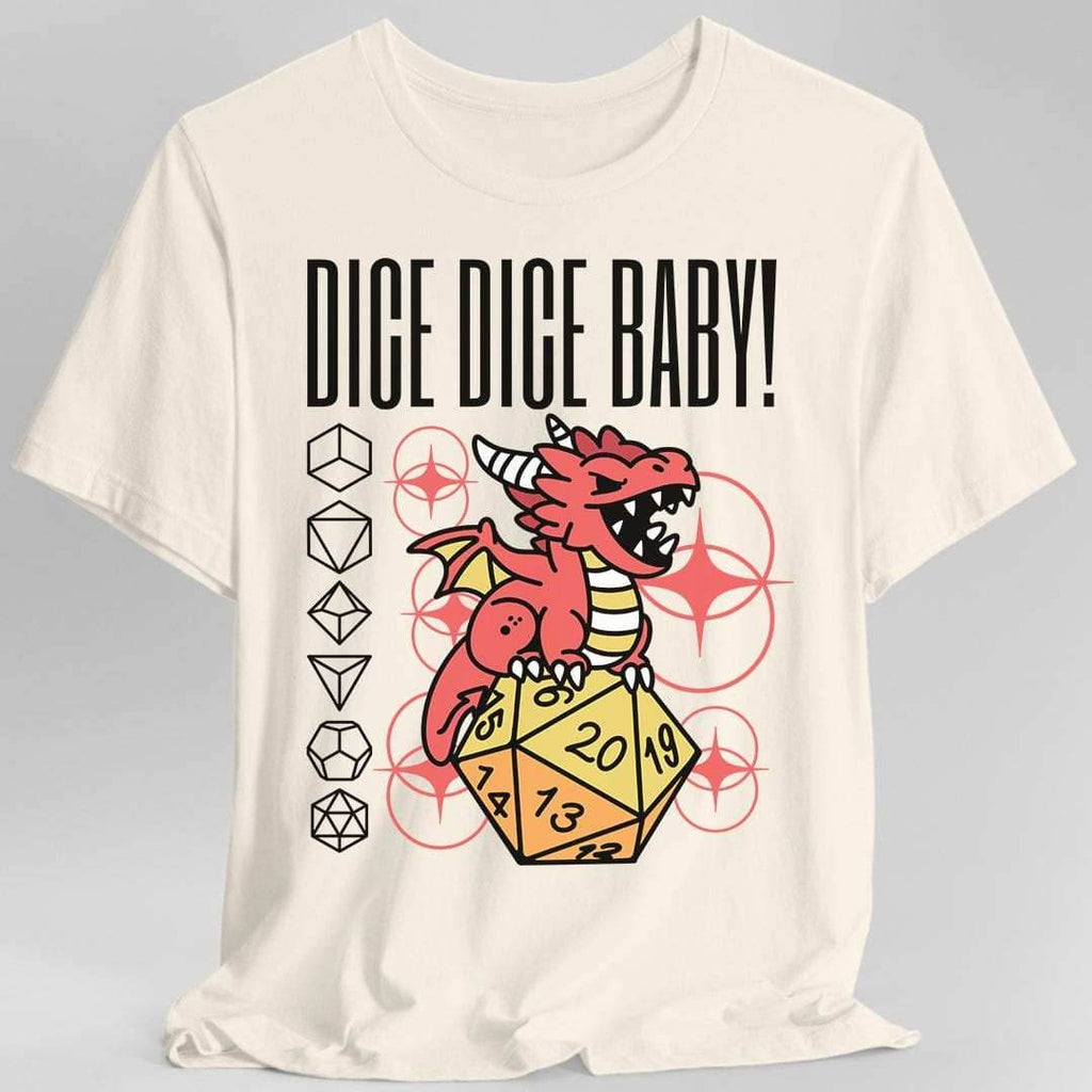 Dice Dice Baby D&D Shirt - Natural / S