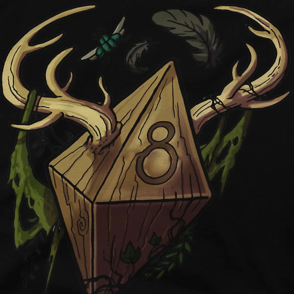 Dice Druid TShirt For Male DnD Game Clothing Novelty Polyester T Shirt Soft