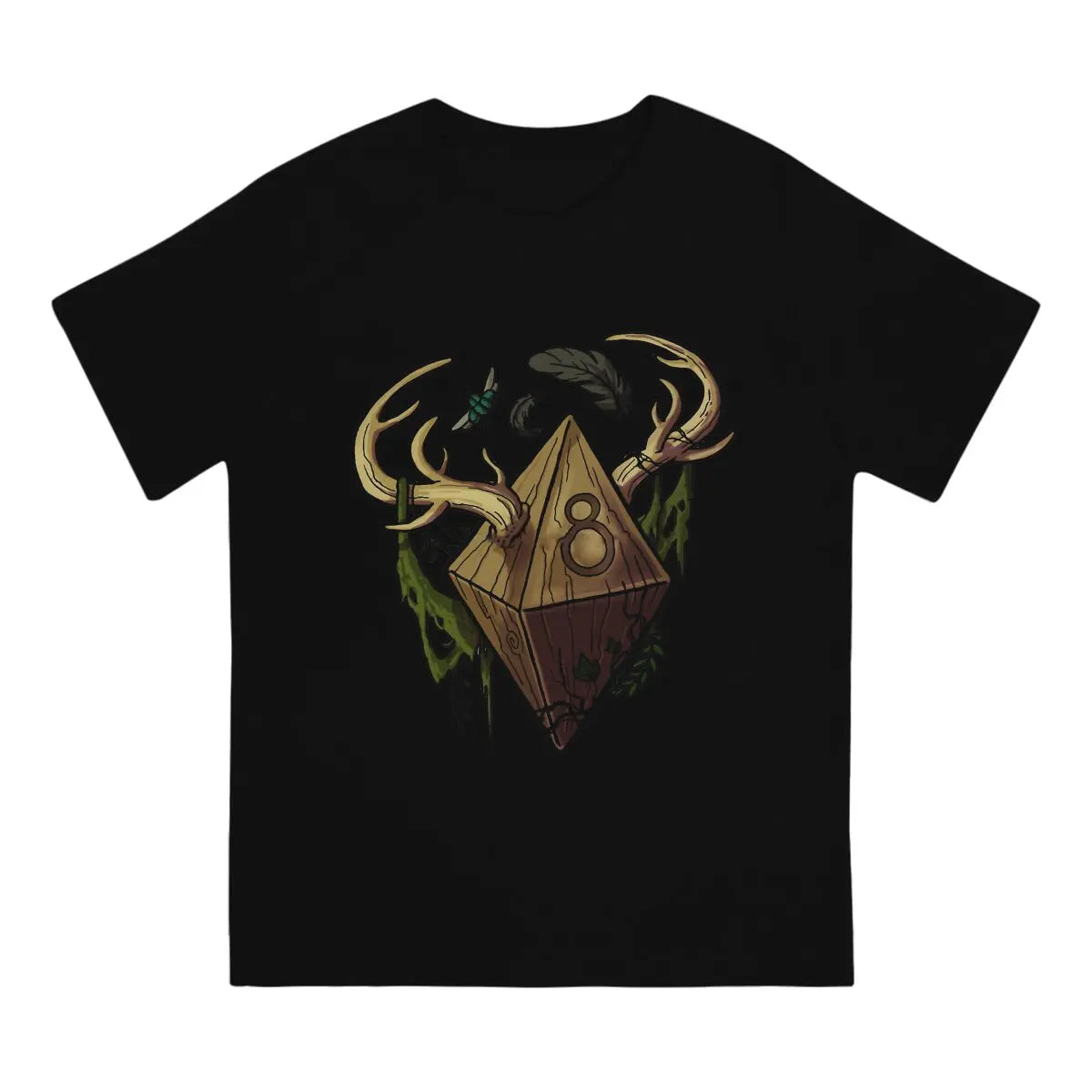 Dice Druid TShirt For Male DnD Game Clothing Novelty Polyester T Shirt Soft