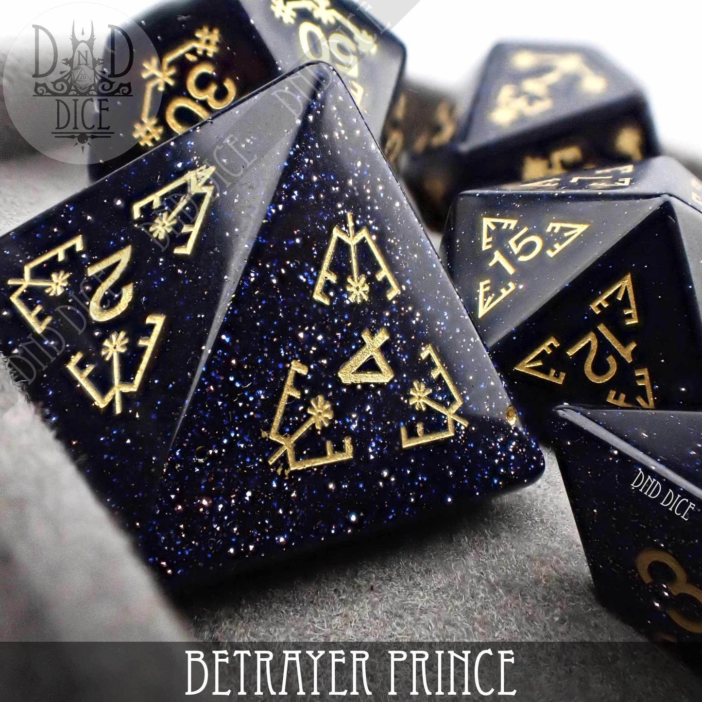 Betrayer Prince Goldstone Dice Set - 