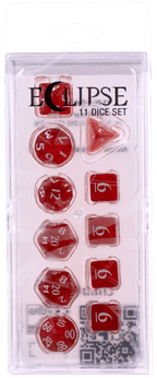 Ultra PRO: 11-Dice Set - Eclipse (Apple Red) - 