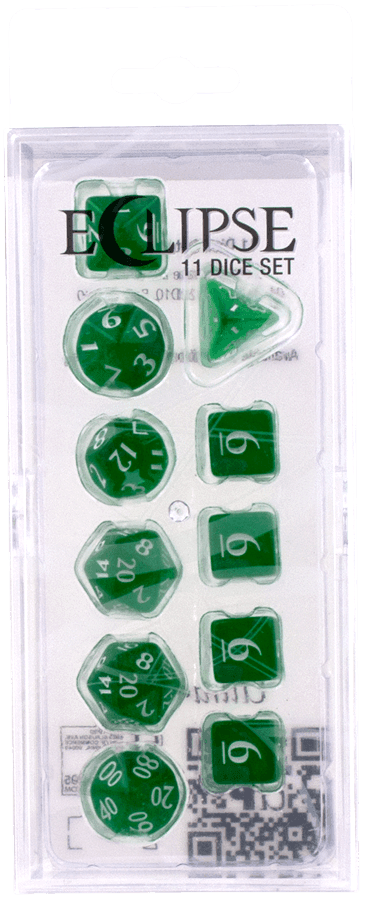 Ultra PRO: 11-Dice Set - Eclipse (Forest Green) - 