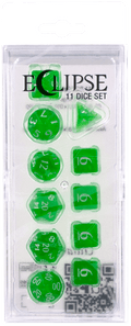 Ultra PRO: 11-Dice Set - Eclipse (Lime Green) - 
