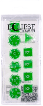 Ultra PRO: 11-Dice Set - Eclipse (Lime Green) - 