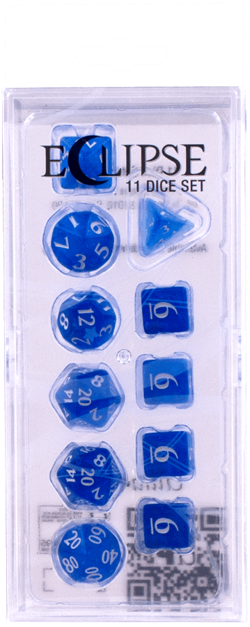 Ultra PRO: 11-Dice Set - Eclipse (Pacific Blue) - 