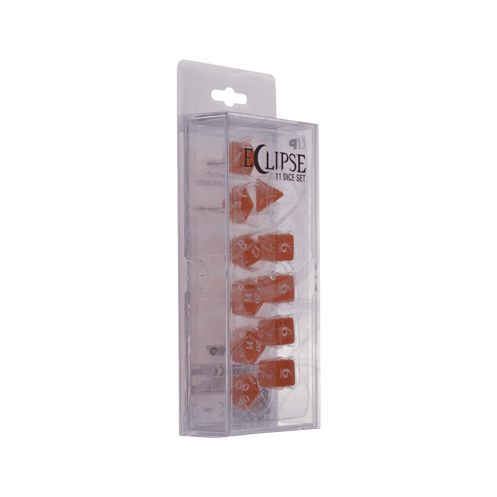 Ultra PRO: 11-Dice Set - Eclipse (Pumpkin Orange) - 