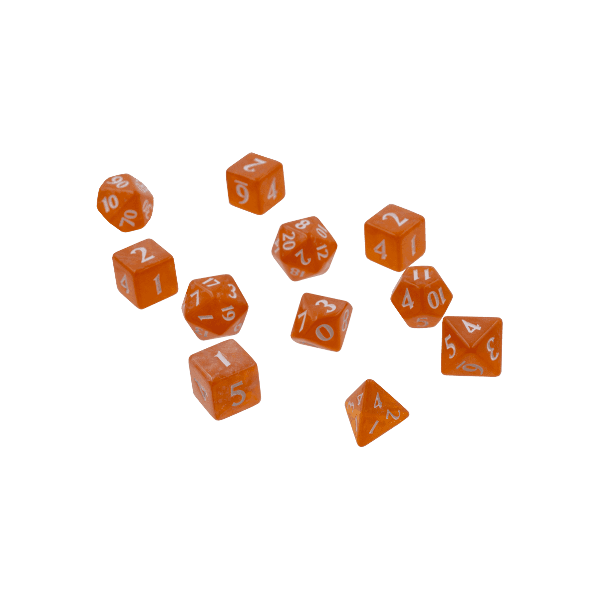 Ultra PRO: 11-Dice Set - Eclipse (Pumpkin Orange) - 