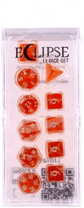 Ultra PRO: 11-Dice Set - Eclipse (Pumpkin Orange) - 