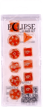 Ultra PRO: 11-Dice Set - Eclipse (Pumpkin Orange) - 