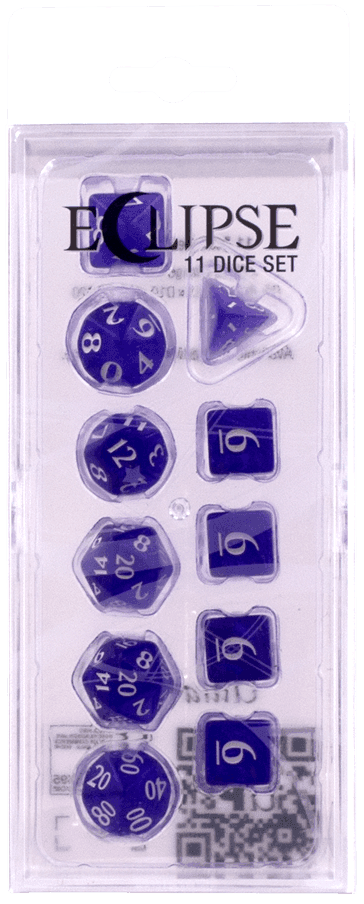 Ultra PRO: 11-Dice Set - Eclipse (Royal Purple) - 