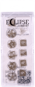 Ultra PRO: 11-Dice Set - Eclipse (Smoke Grey) - 