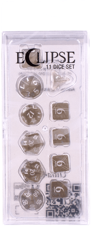 Ultra PRO: 11-Dice Set - Eclipse (Smoke Grey) - 
